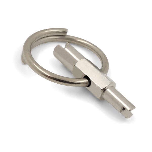 Pocket Valve Core Removal Tool Keychain - Made of Stainless Steel