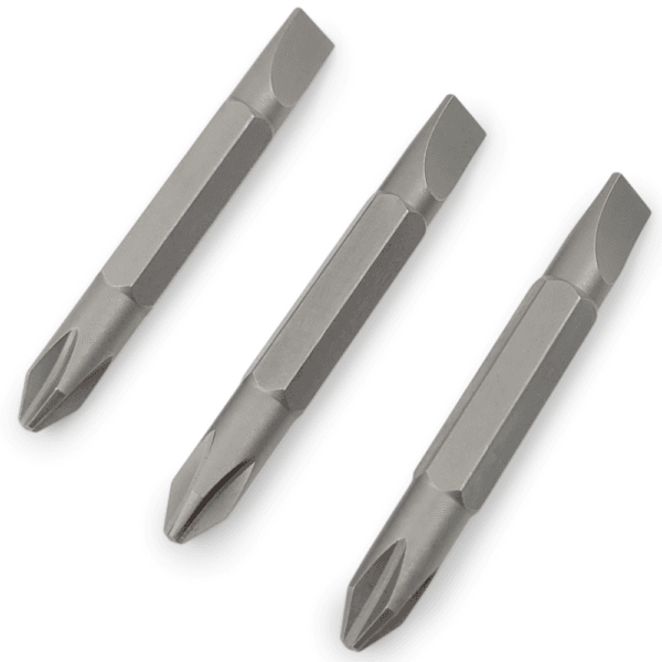 1 4 Hex Screwdriver Bit Set - Phillips & Flat Head (3-Pack) (2 Inches)