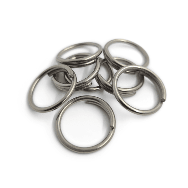 Stainless Steel Key Ring (8-Pack)