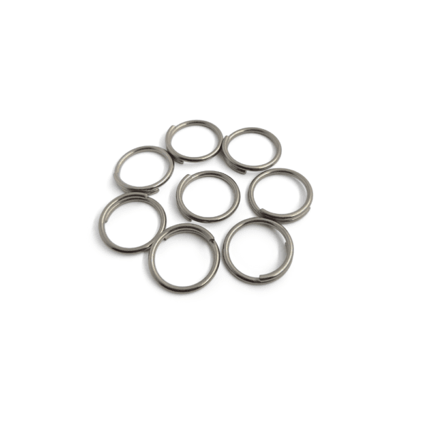 Stainless Steel Key Ring (8-Pack)