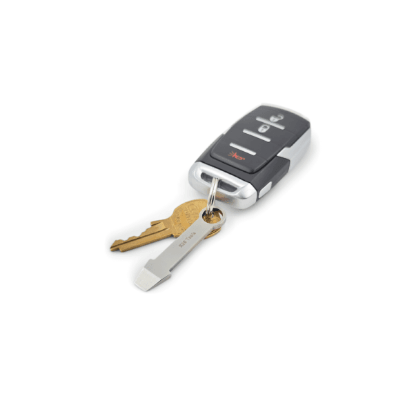 Keychain Mini Pry Bar - Tiny EDC Pocket Tool (Stainless Steel)